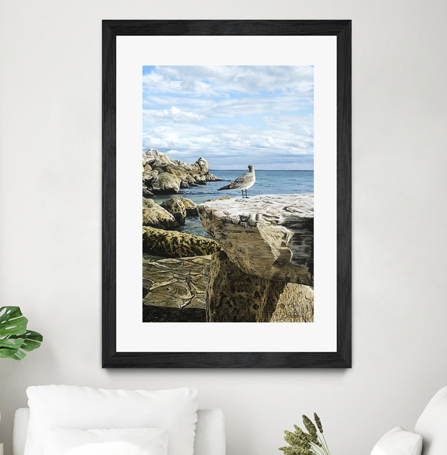 Sans titre by Sarah Fecteau on GIANT ART - grey sea scene