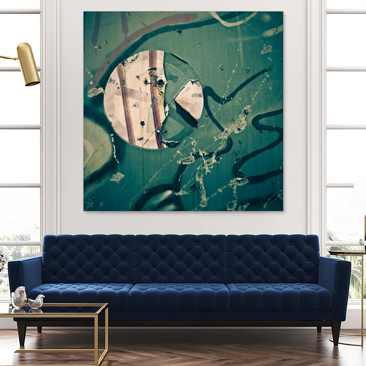 Contrast in Metal III by Jean-François Dupuis on GIANT ART - pink abstract rust