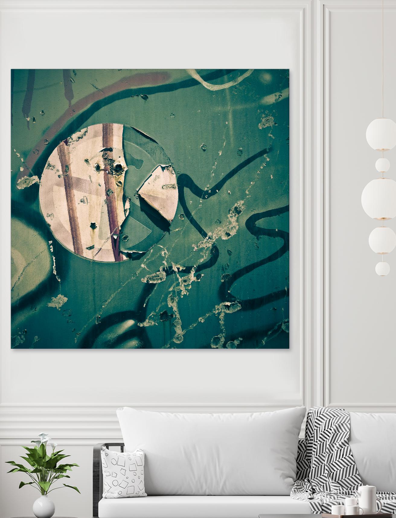 Contrast in Metal III by Jean-François Dupuis on GIANT ART - pink abstract rust