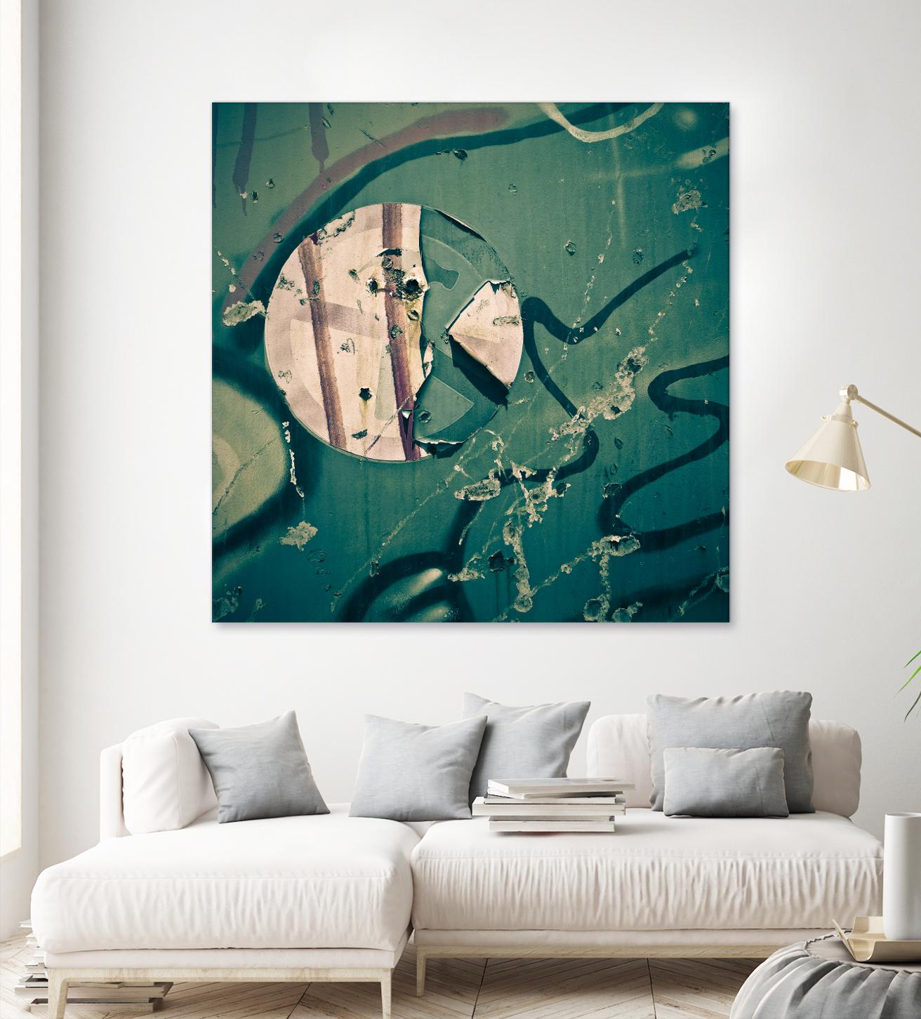 Contrast in Metal III by Jean-François Dupuis on GIANT ART - pink abstract rust