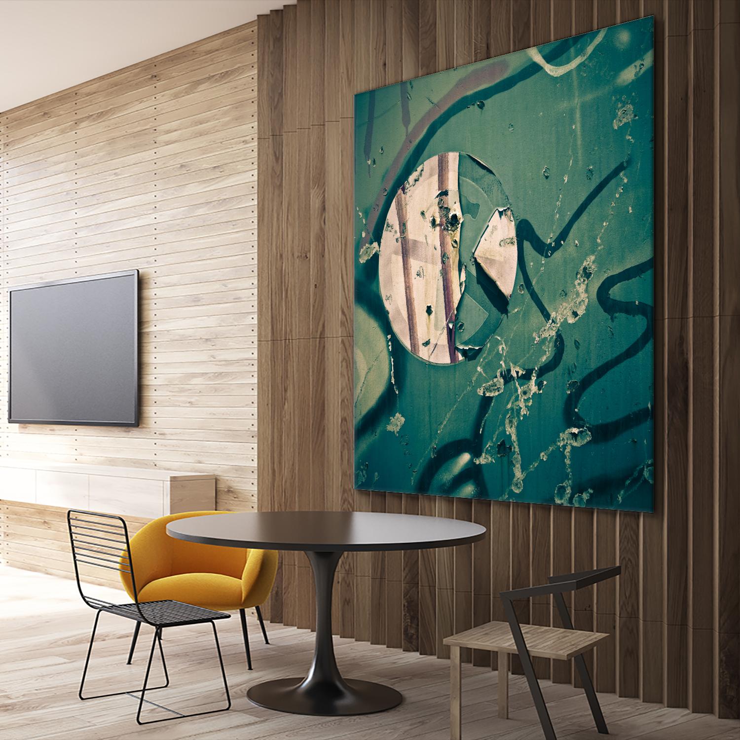 Contrast in Metal III by Jean-François Dupuis on GIANT ART - pink abstract rust