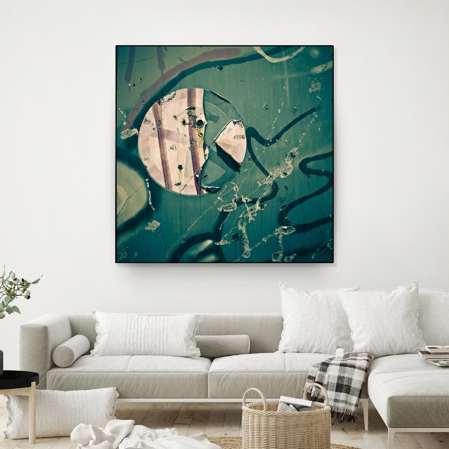 Contrast in Metal III by Jean-François Dupuis on GIANT ART - pink abstract rust