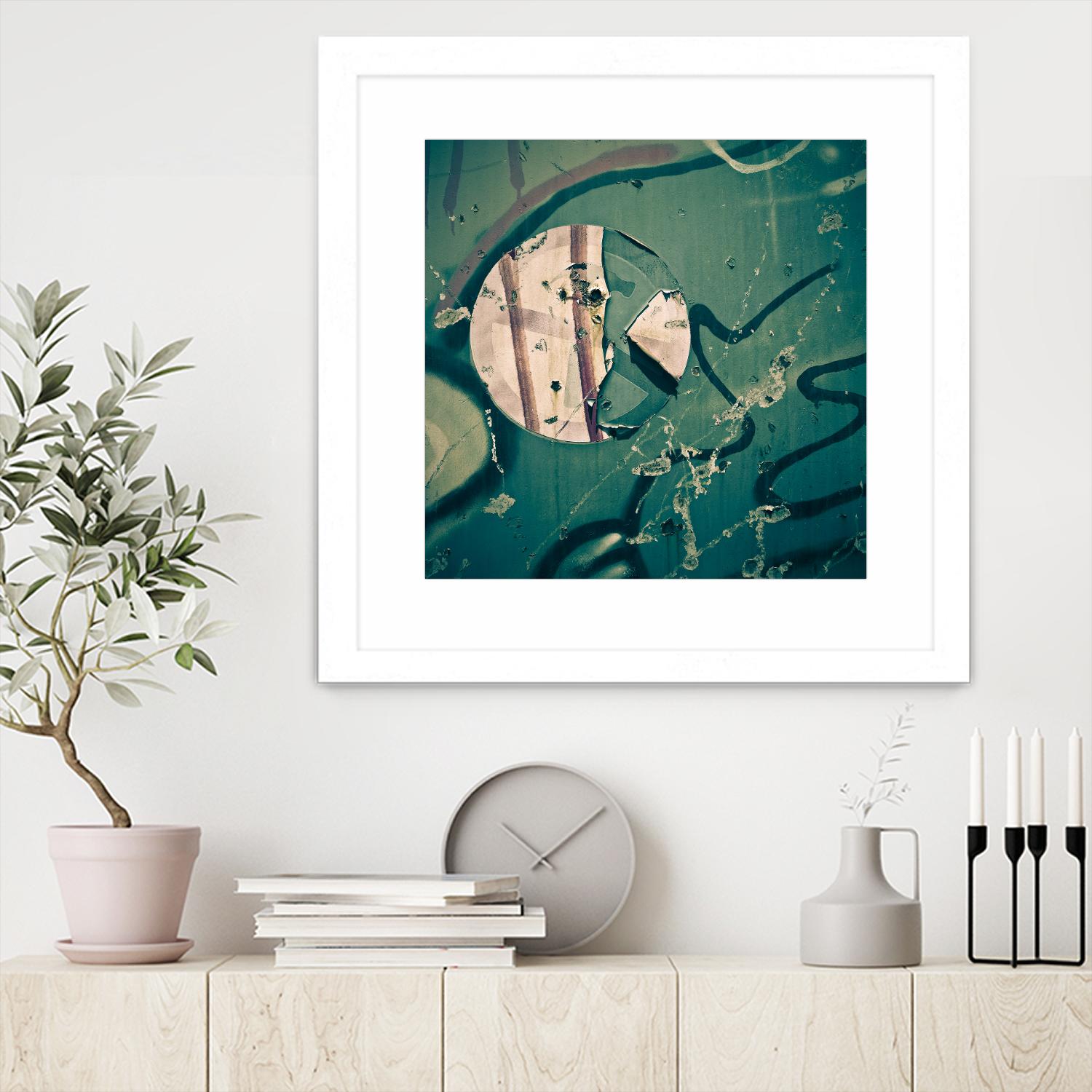 Contrast in Metal III by Jean-François Dupuis on GIANT ART - pink abstract rust