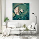 Contrast in Metal III by Jean-François Dupuis on GIANT ART - pink abstract rust