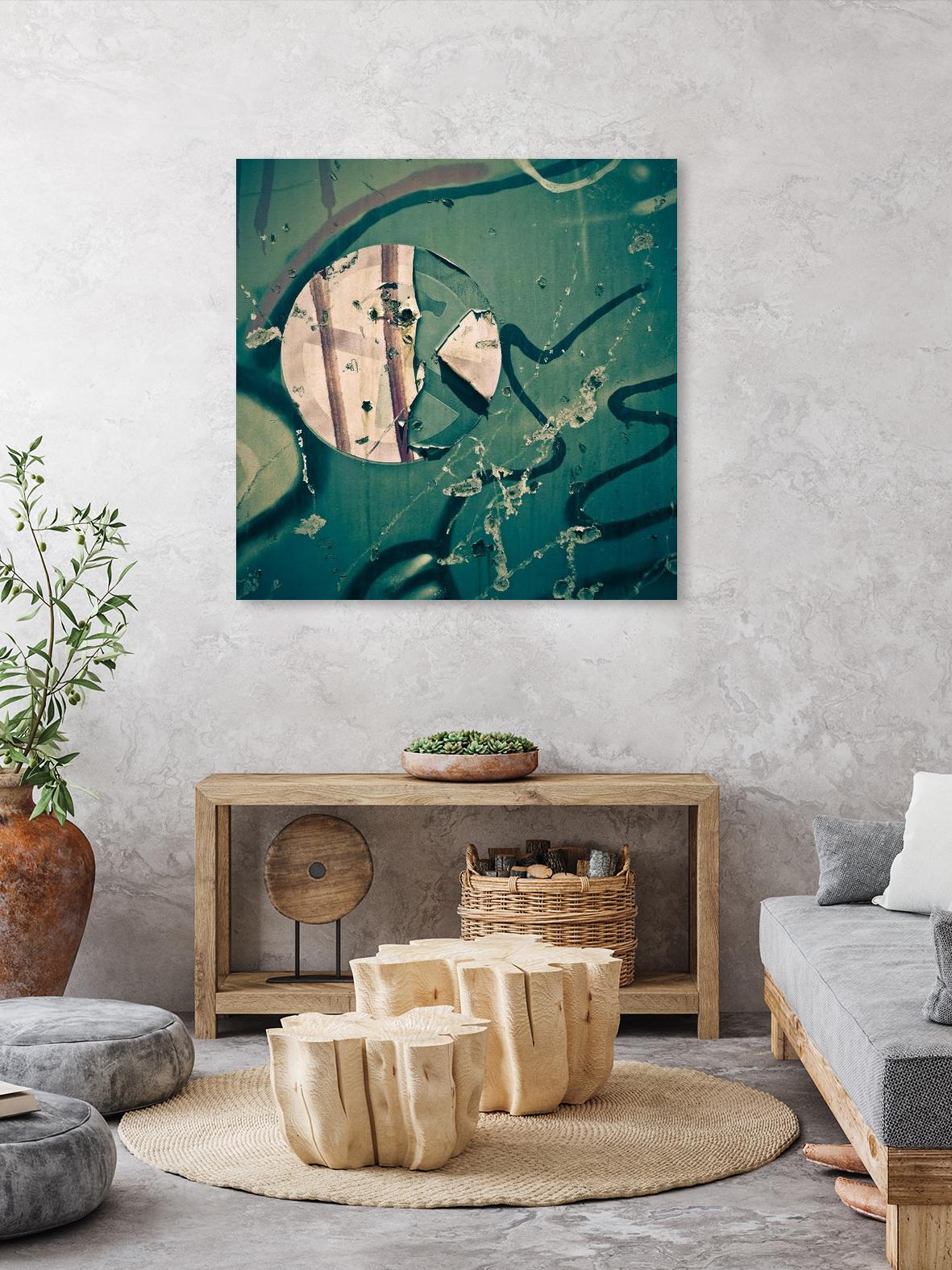 Contrast in Metal III by Jean-François Dupuis on GIANT ART - pink abstract rust