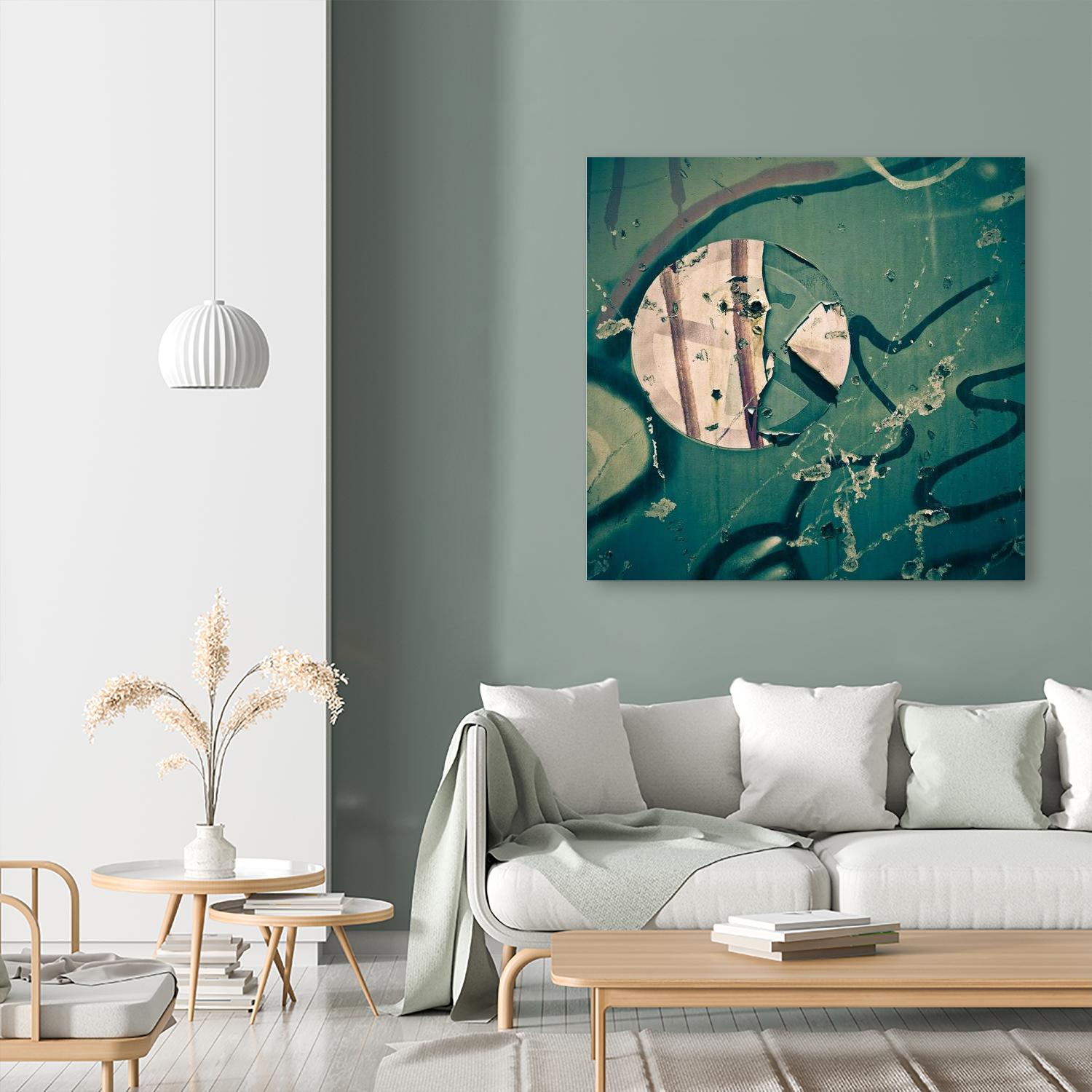 Contrast in Metal III by Jean-François Dupuis on GIANT ART - pink abstract rust