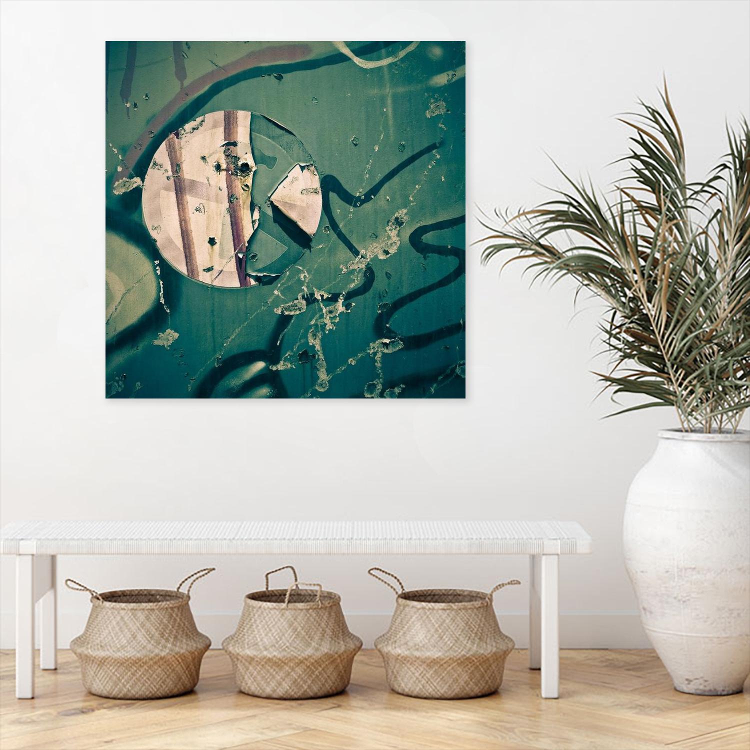 Contrast in Metal III by Jean-François Dupuis on GIANT ART - pink abstract rust