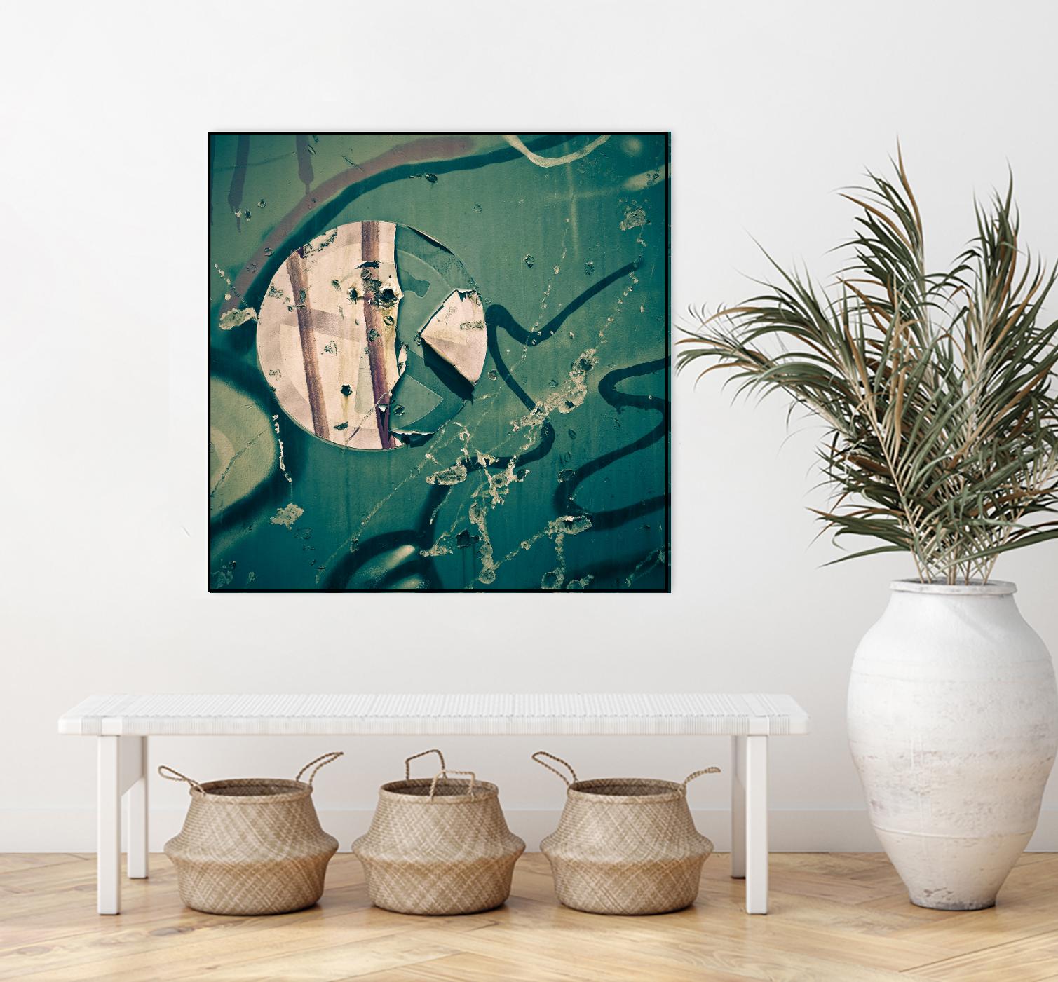 Contrast in Metal III by Jean-François Dupuis on GIANT ART - pink abstract rust