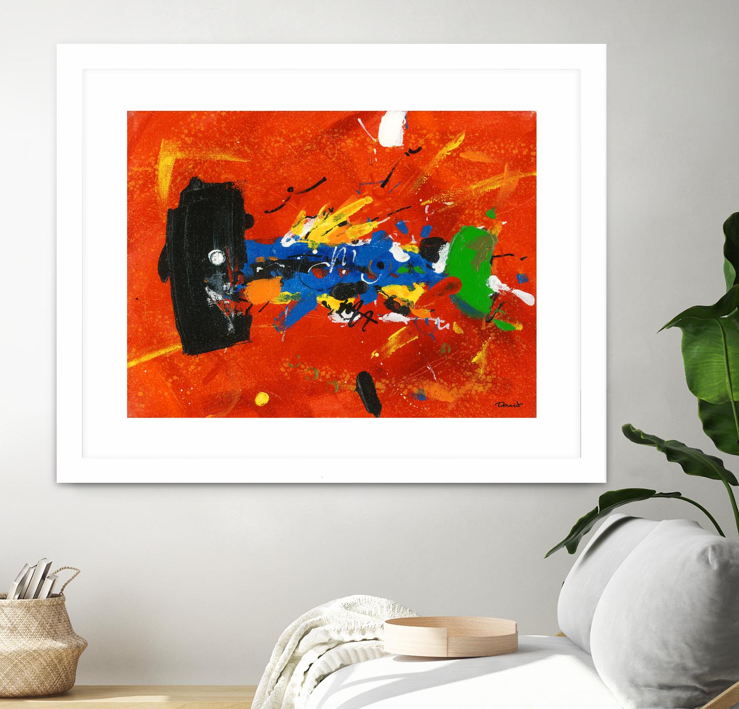 Poisson barbu by Pierre David on GIANT ART - red abstract canadien