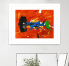 Poisson barbu by Pierre David on GIANT ART - red abstract canadien