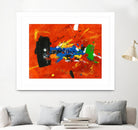 Poisson barbu by Pierre David on GIANT ART - red abstract canadien