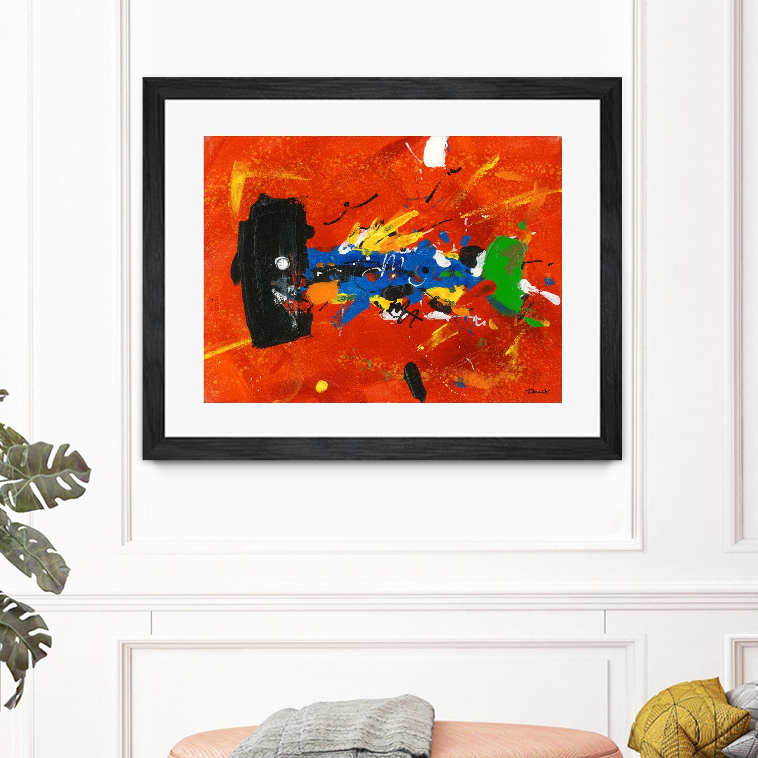 Poisson barbu by Pierre David on GIANT ART - red abstract canadien