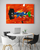 Poisson barbu by Pierre David on GIANT ART - red abstract canadien
