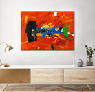Poisson barbu by Pierre David on GIANT ART - blue abstract