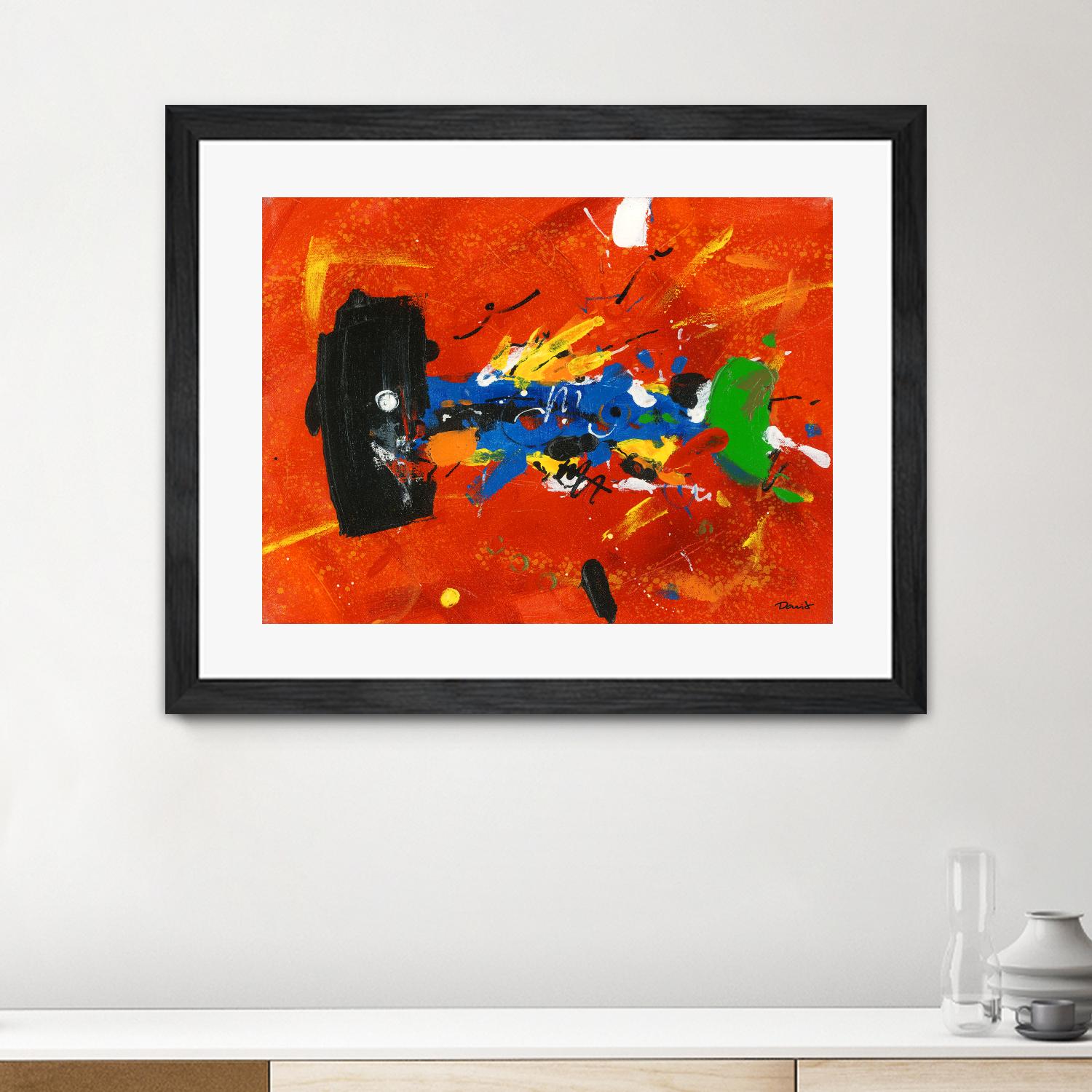 Poisson barbu by Pierre David on GIANT ART - red abstract canadien