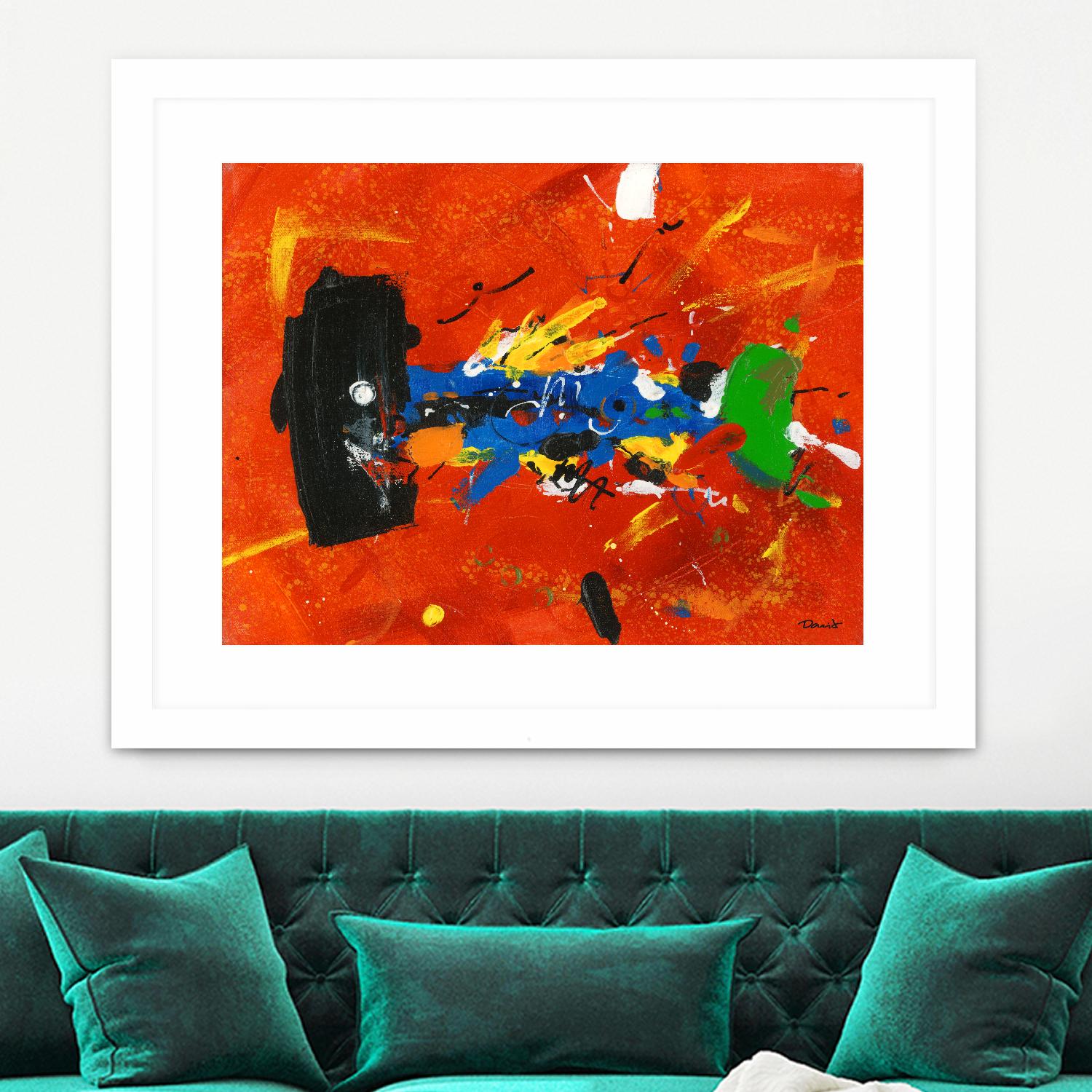 Poisson barbu by Pierre David on GIANT ART - red abstract canadien