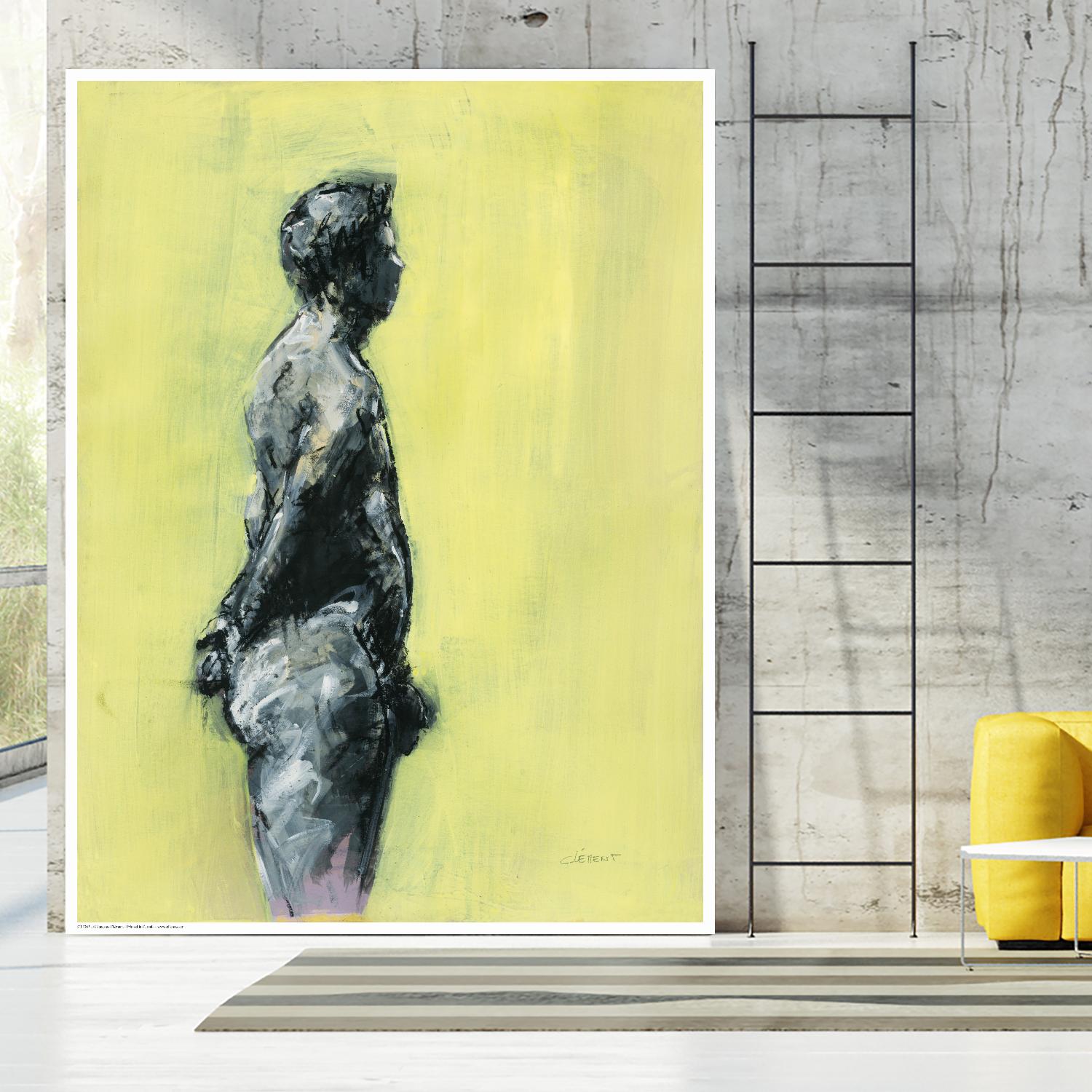 Rizas by Jacques Clement on GIANT ART - grey nude