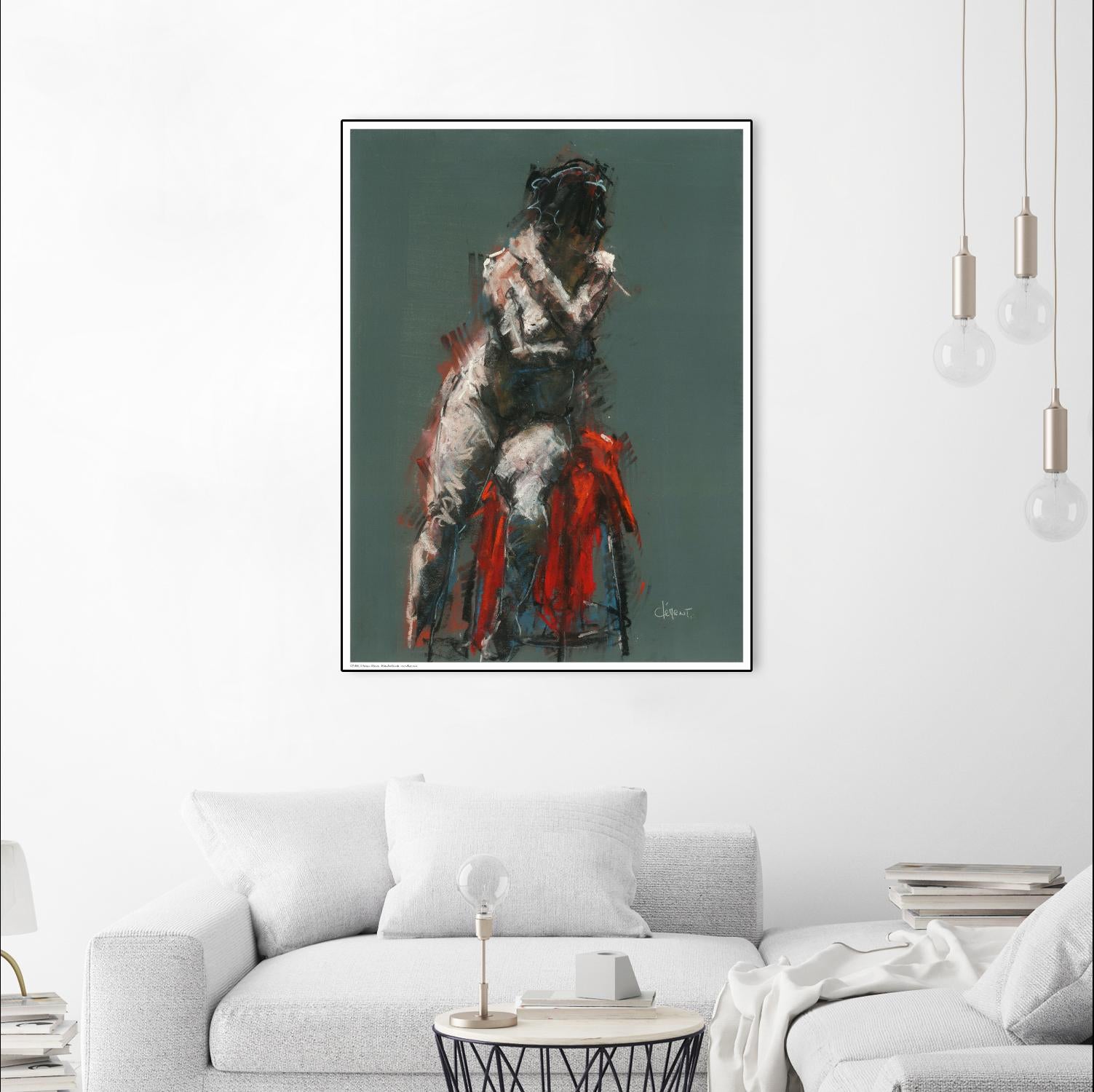 Hadel by Jacques Clement on GIANT ART - red nude