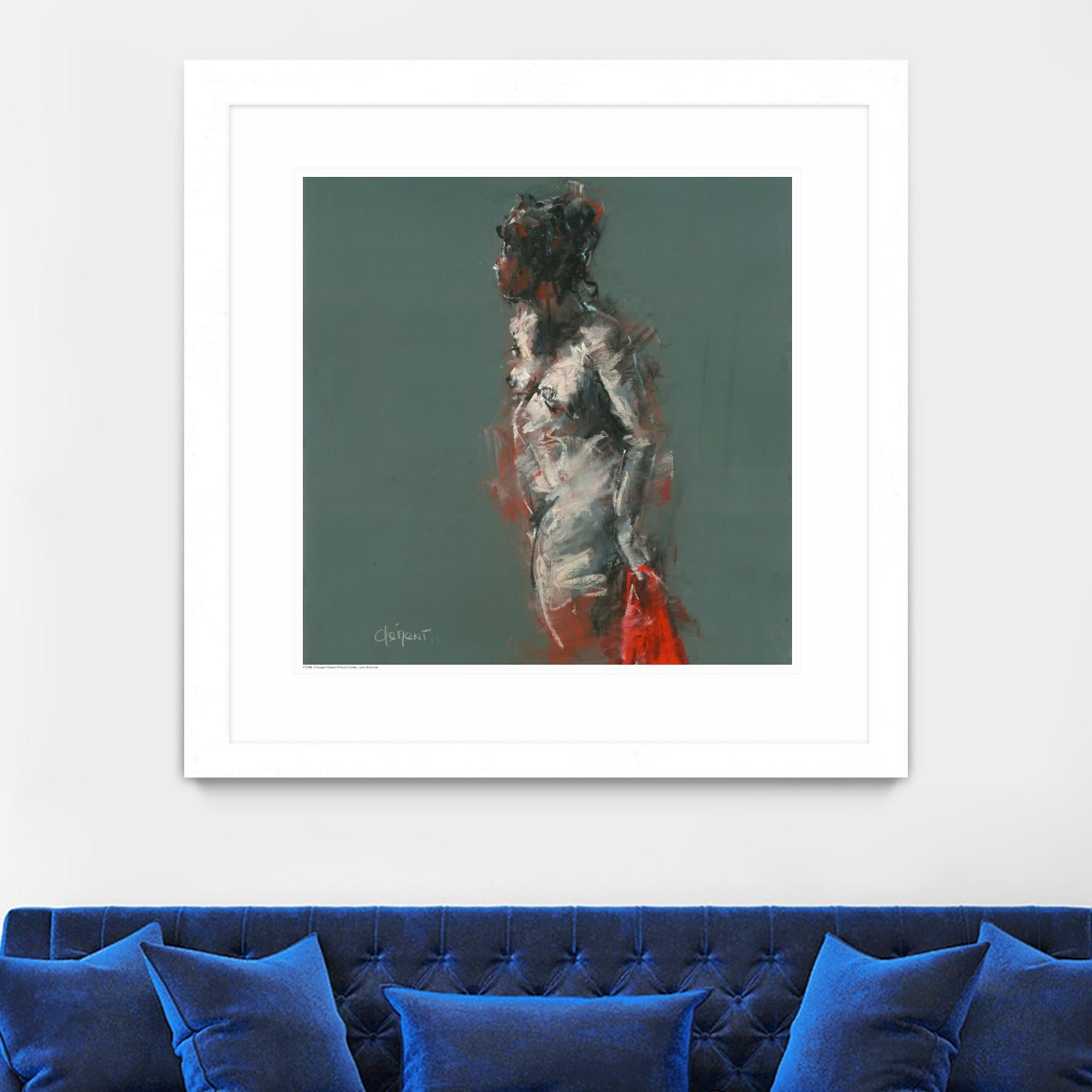 Adale by Jacques Clement on GIANT ART - red nude