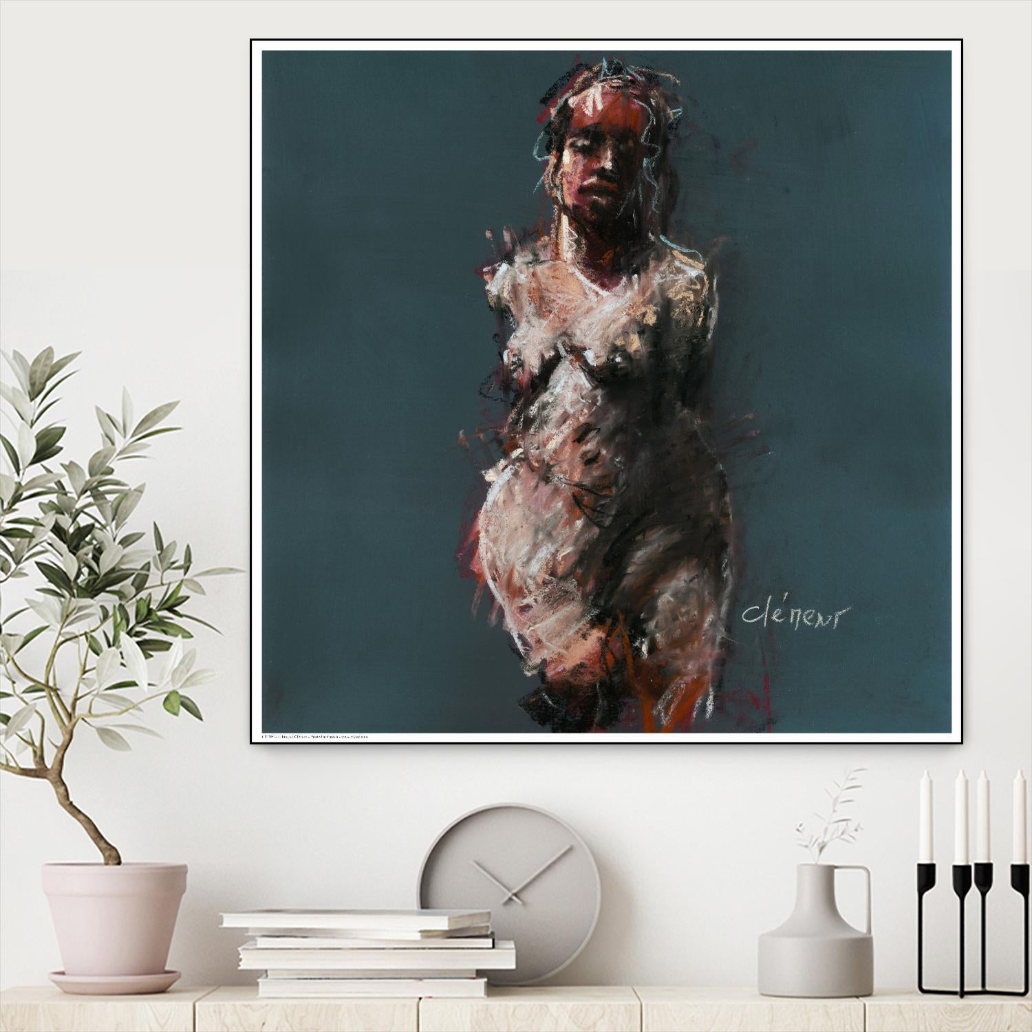 Emary by Jacques Clement on GIANT ART - beige nude