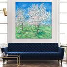 Le Verger en fleurs by Hélène Léveillée on GIANT ART - green landscape arbre en fleur