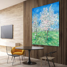 Le Verger en fleurs by Hélène Léveillée on GIANT ART - green landscape arbre en fleur