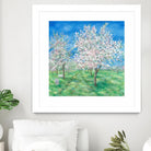 Le Verger en fleurs by Hélène Léveillée on GIANT ART - green landscape arbre en fleur