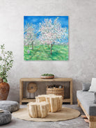 Le Verger en fleurs by Hélène Léveillée on GIANT ART - green landscape arbre en fleur