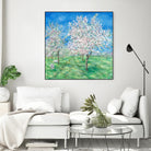 Le Verger en fleurs by Hélène Léveillée on GIANT ART - green landscape arbre en fleur