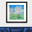 Le Verger en fleurs by Hélène Léveillée on GIANT ART - green landscape arbre en fleur