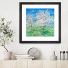 Le Verger en fleurs by Hélène Léveillée on GIANT ART - green landscape arbre en fleur