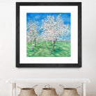 Le Verger en fleurs by Hélène Léveillée on GIANT ART - green landscape arbre en fleur