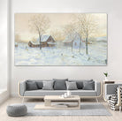 Paysage à Baie Saint-Paul by Hélène Léveillée on GIANT ART - beige landscape country