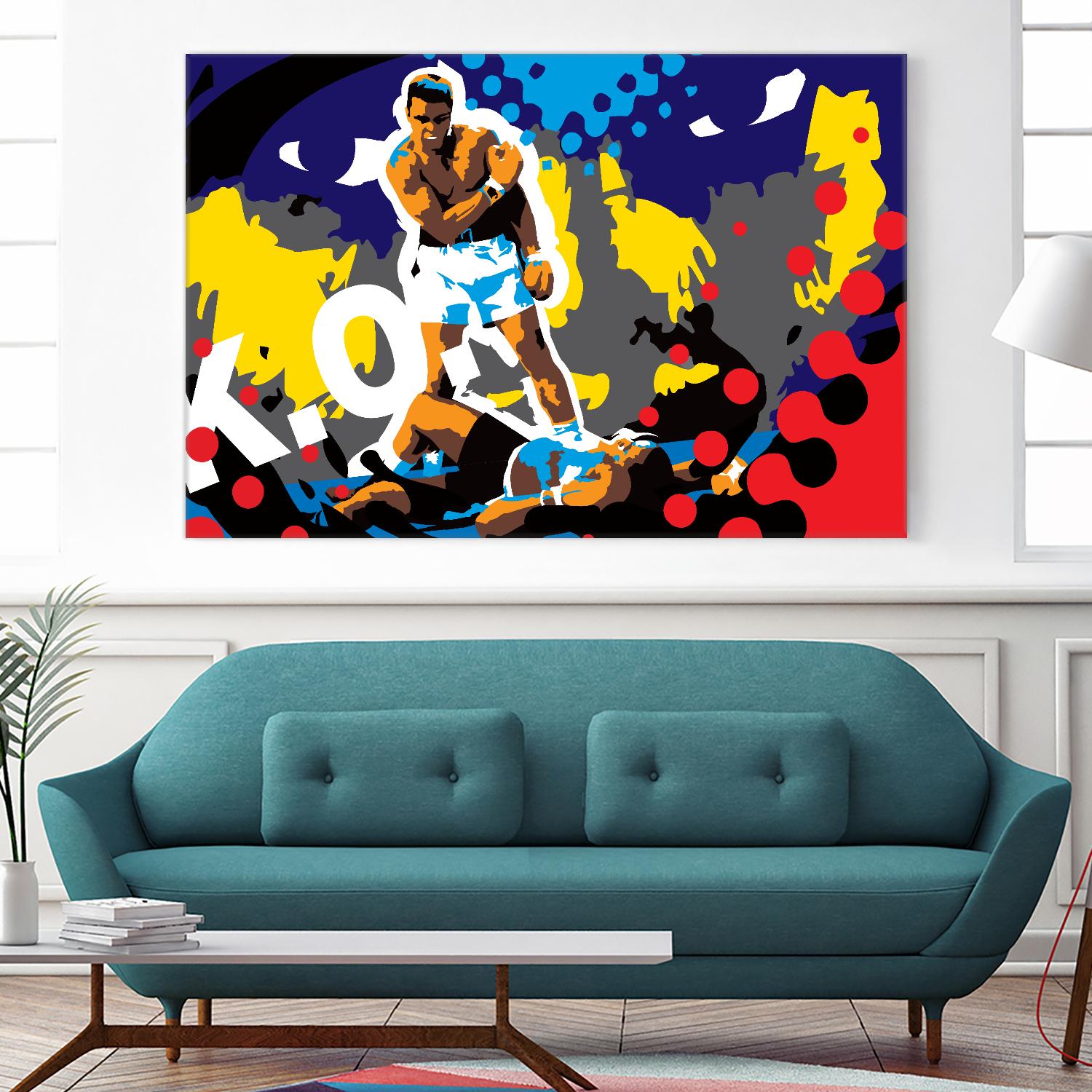 Ali by Ray Lengelé on GIANT ART - blue pop art - alternative