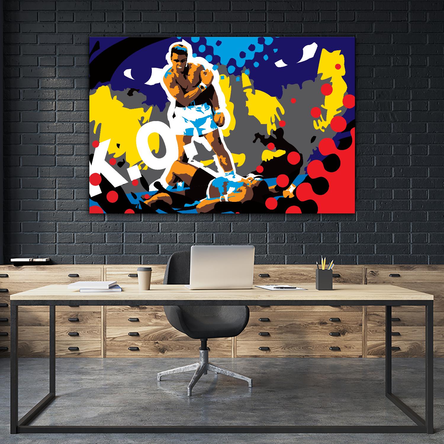 Ali by Ray Lengelé on GIANT ART - blue pop art - alternative