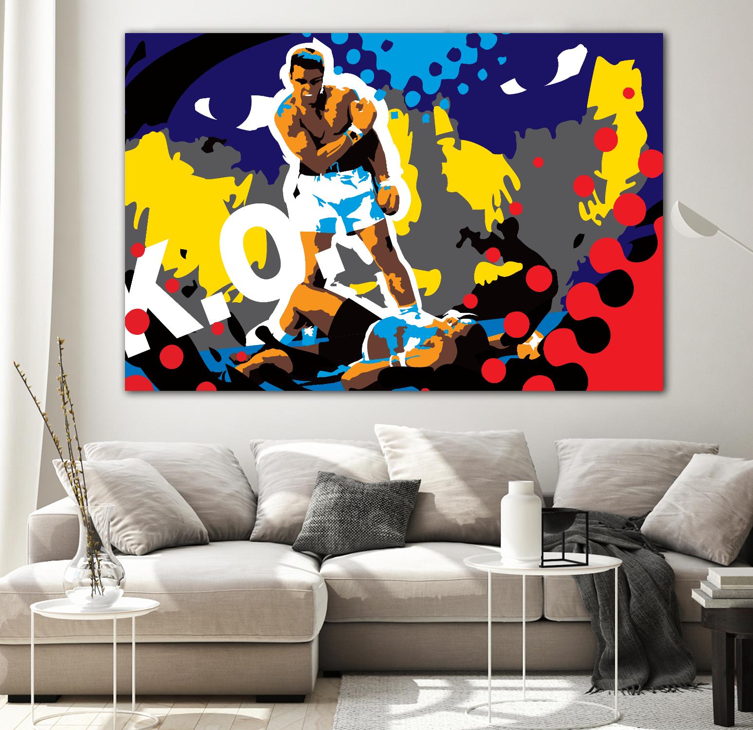 Ali by Ray Lengelé on GIANT ART - blue pop art - alternative