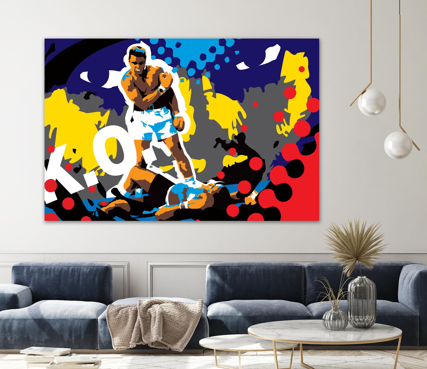 Ali by Ray Lengelé on GIANT ART - blue pop art - alternative