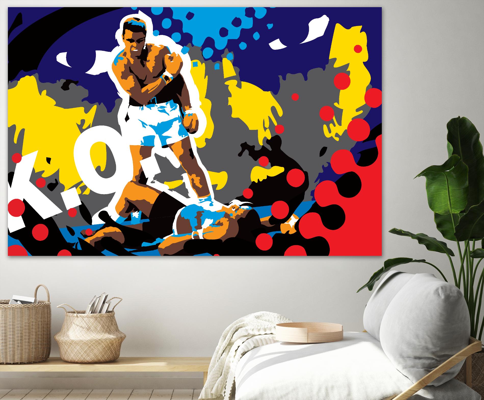 Ali by Ray Lengelé on GIANT ART - blue pop art - alternative