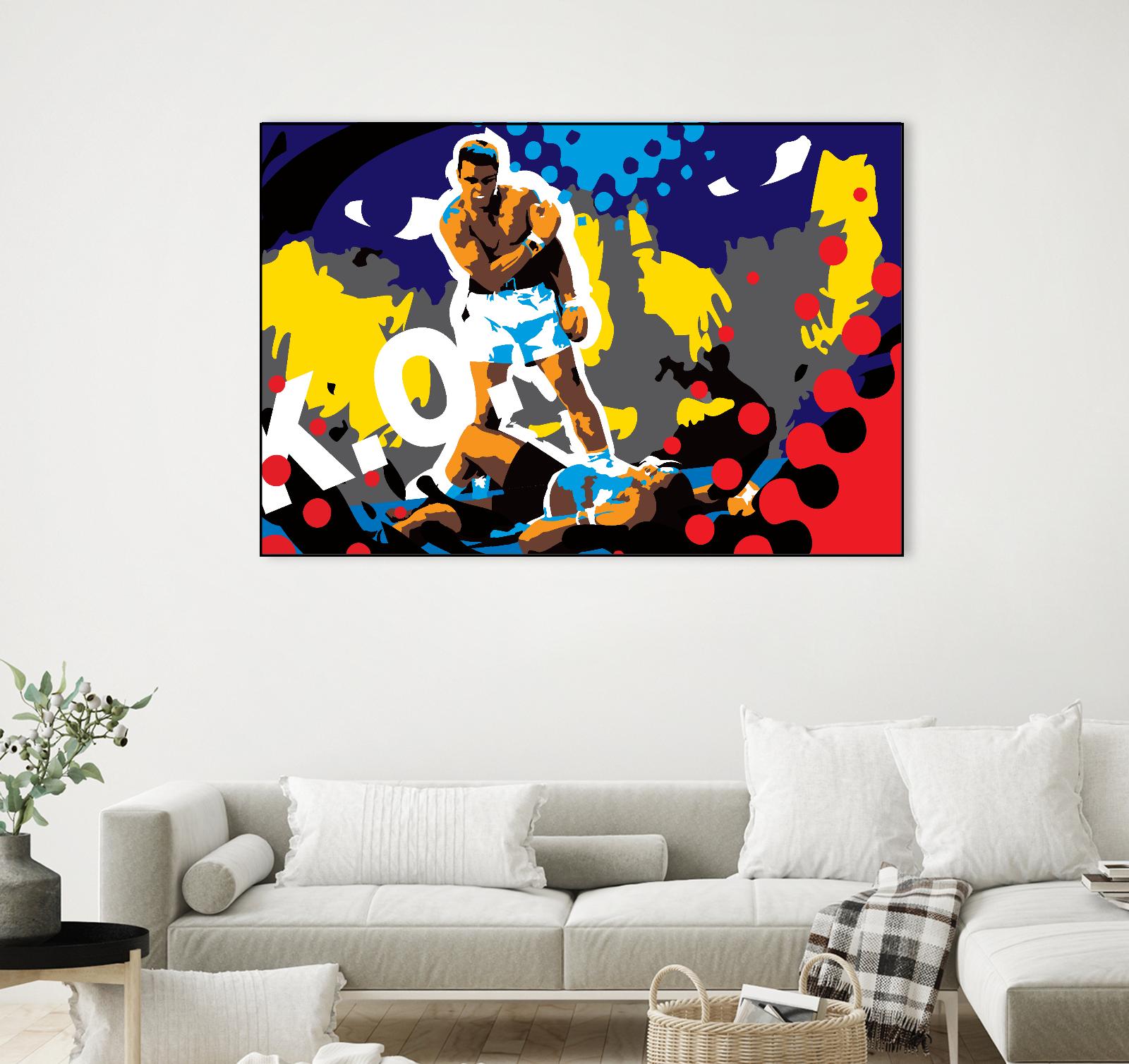 Ali by Ray Lengelé on GIANT ART - blue pop art - alternative