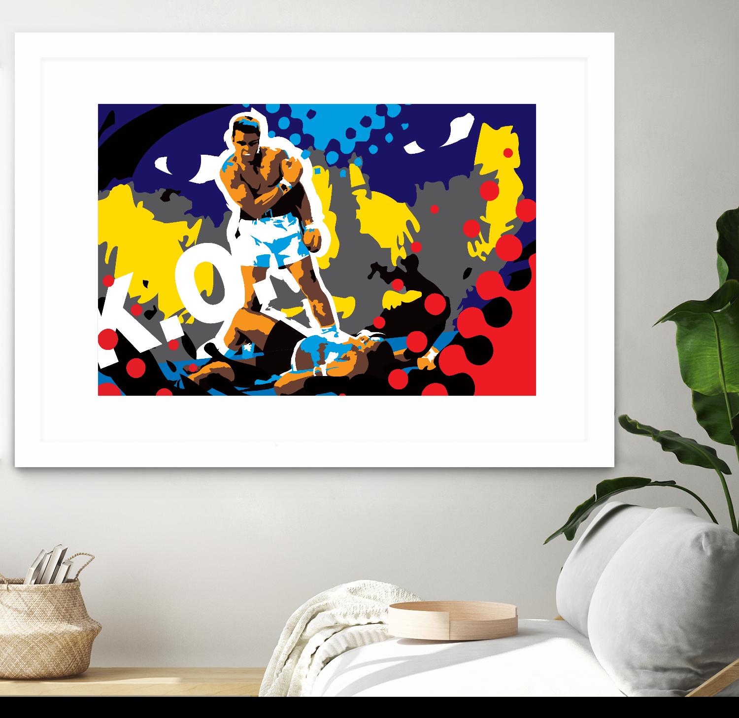 Ali by Ray Lengelé on GIANT ART - blue pop art - alternative