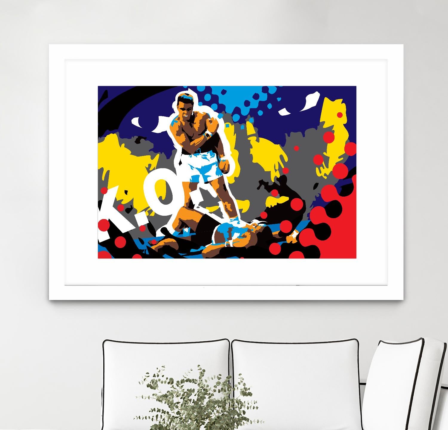 Ali by Ray Lengelé on GIANT ART - blue pop art - alternative