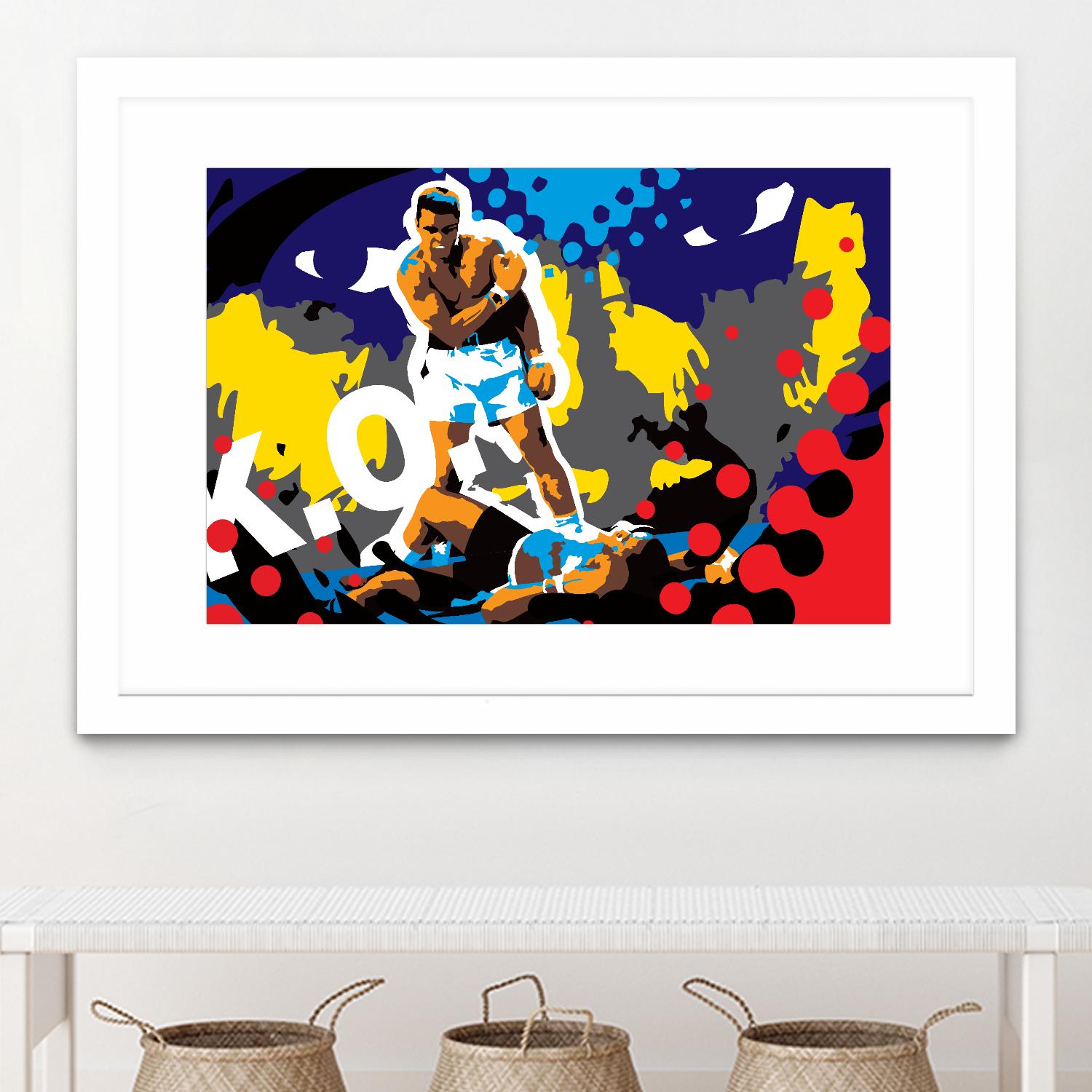 Ali by Ray Lengelé on GIANT ART - blue pop art - alternative