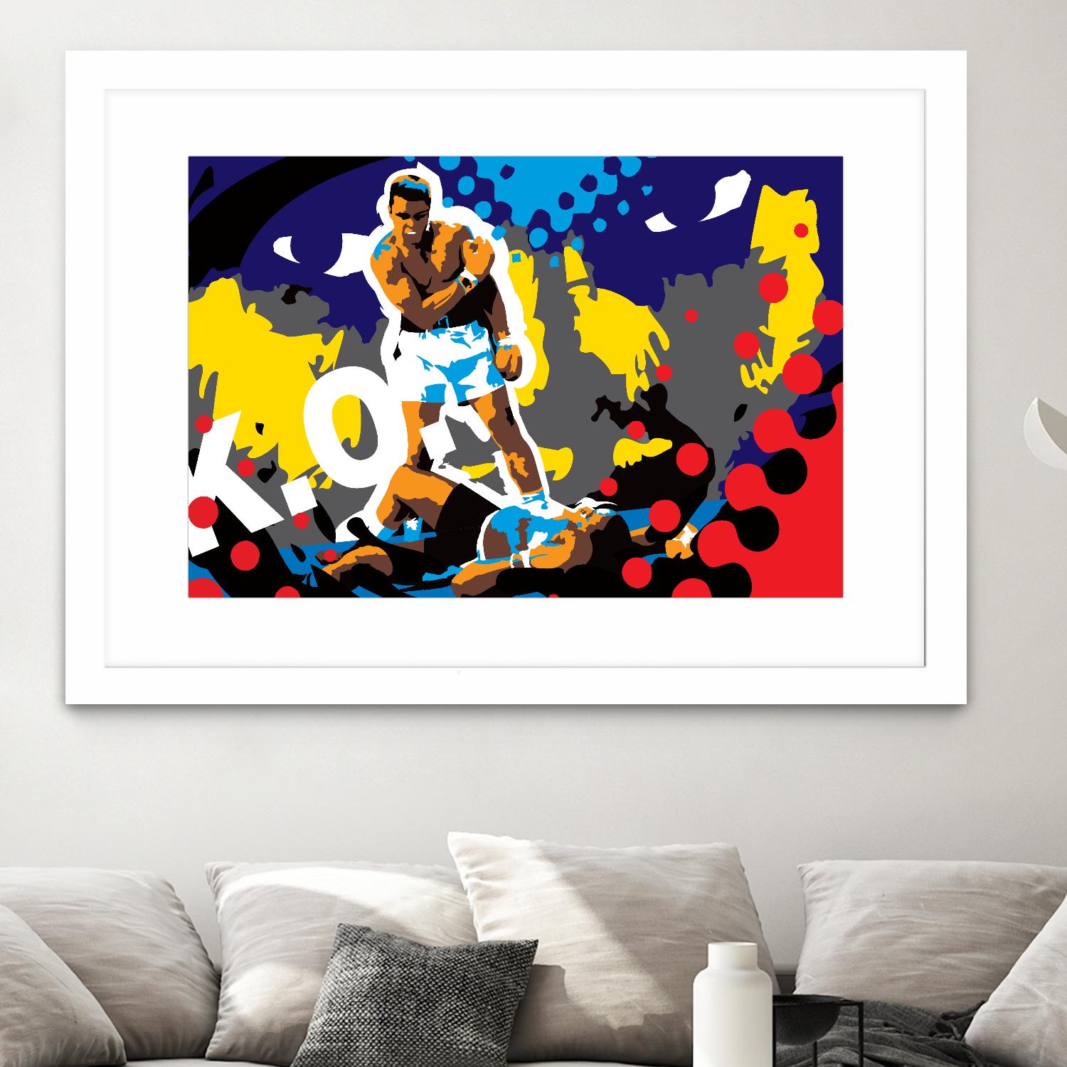 Ali by Ray Lengelé on GIANT ART - blue pop art - alternative