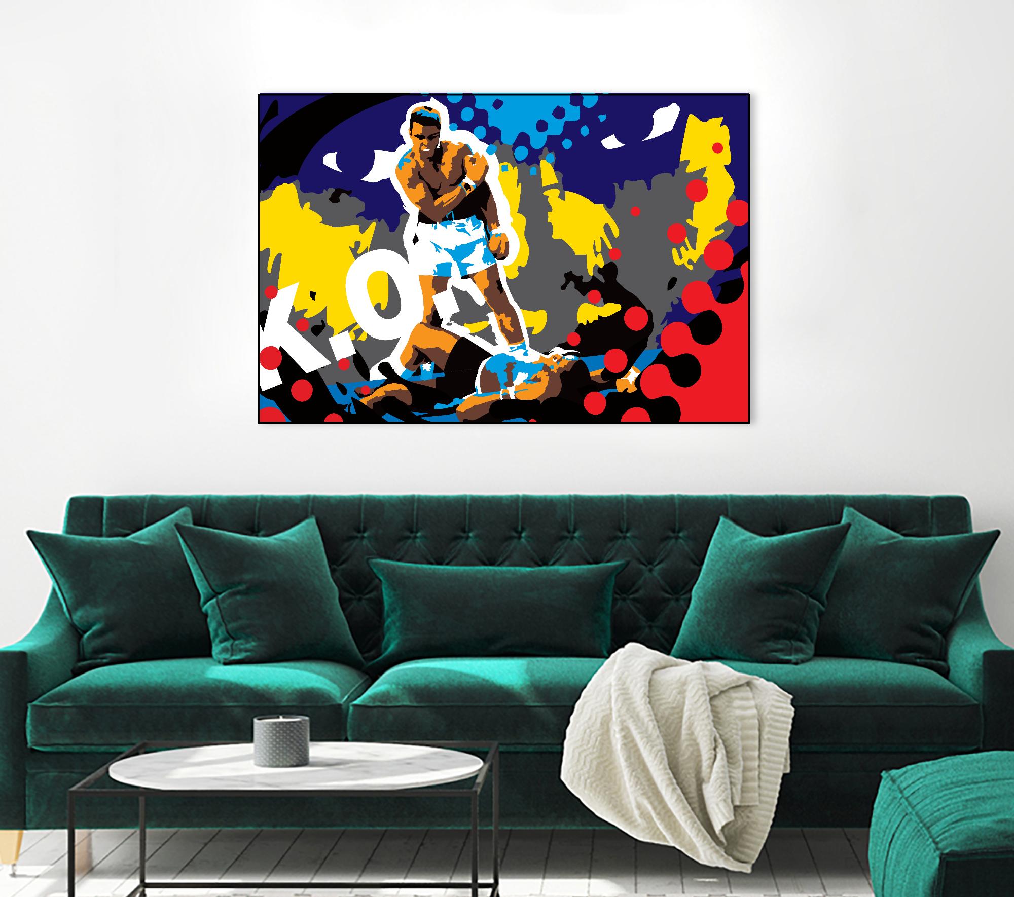 Ali by Ray Lengelé on GIANT ART - blue pop art - alternative