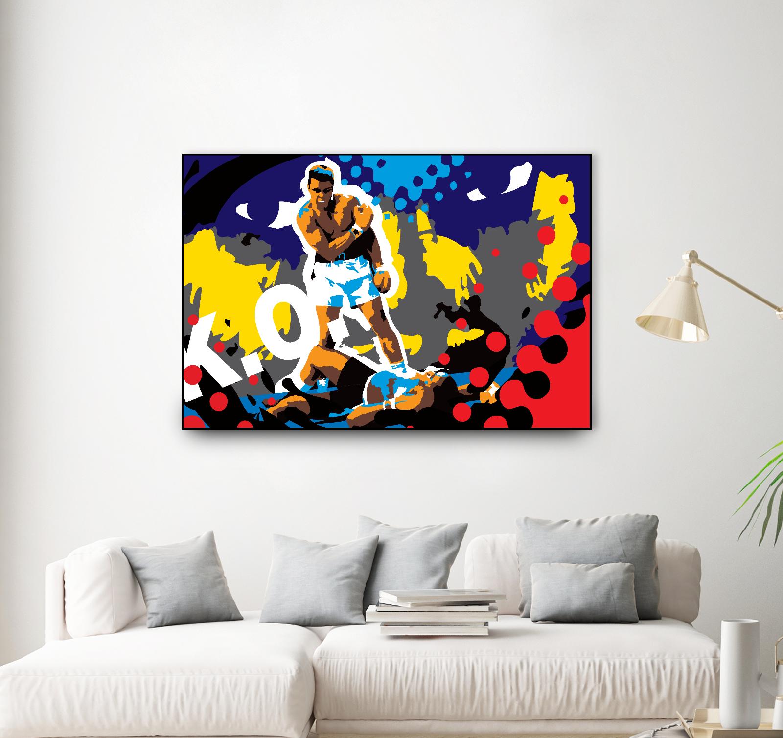 Ali by Ray Lengelé on GIANT ART - blue pop art - alternative