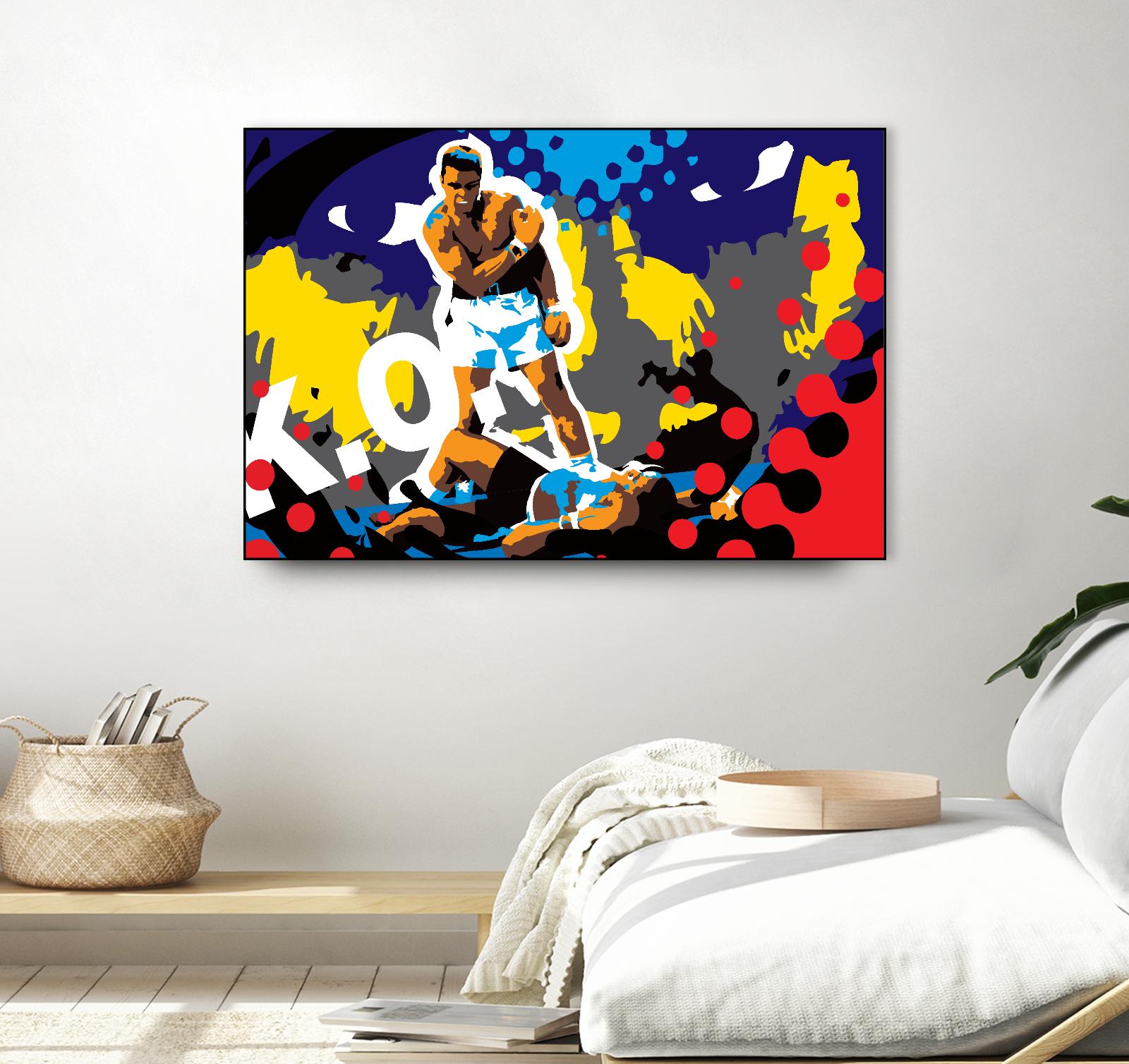 Ali by Ray Lengelé on GIANT ART - blue pop art - alternative