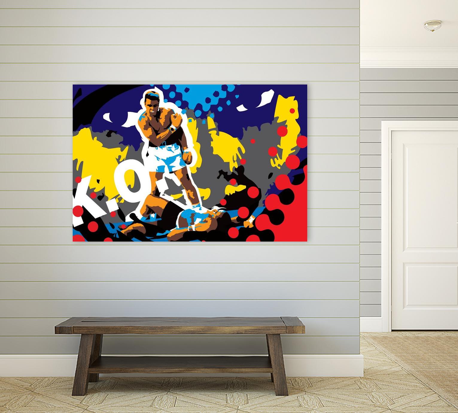 Ali by Ray Lengelé on GIANT ART - blue pop art - alternative