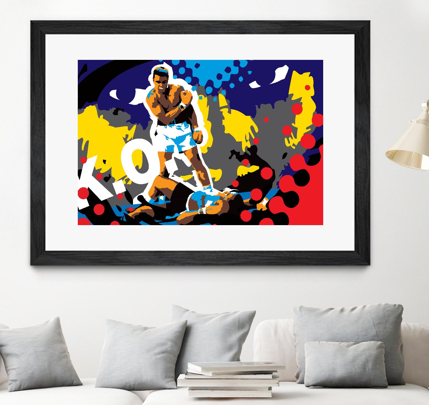Ali by Ray Lengelé on GIANT ART - blue pop art - alternative