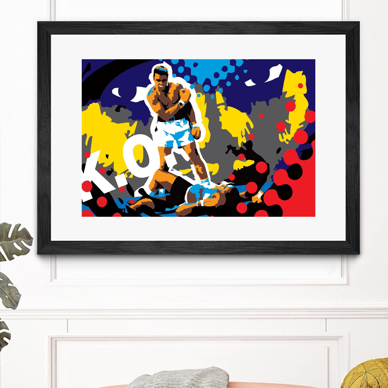 Ali by Ray Lengelé on GIANT ART - blue pop art - alternative