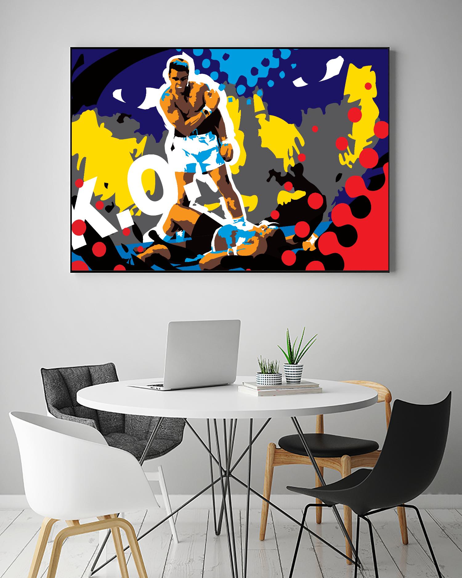 Ali by Ray Lengelé on GIANT ART - blue pop art - alternative